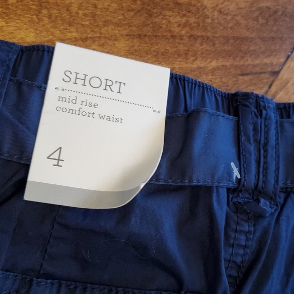 Style & Co Cotton Tie Waist Shorts size 4 - Picture 8 of 16